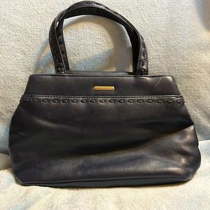 Liz Claiborne Ladies Handbag Navy Vintage